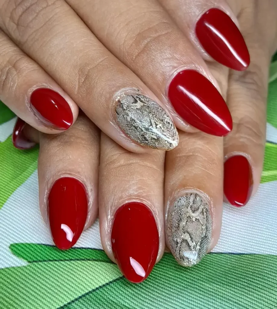 polygel rojo plata